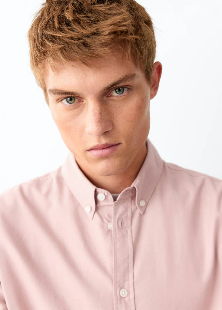 Plain 100% cotton shirt — Light Pink
