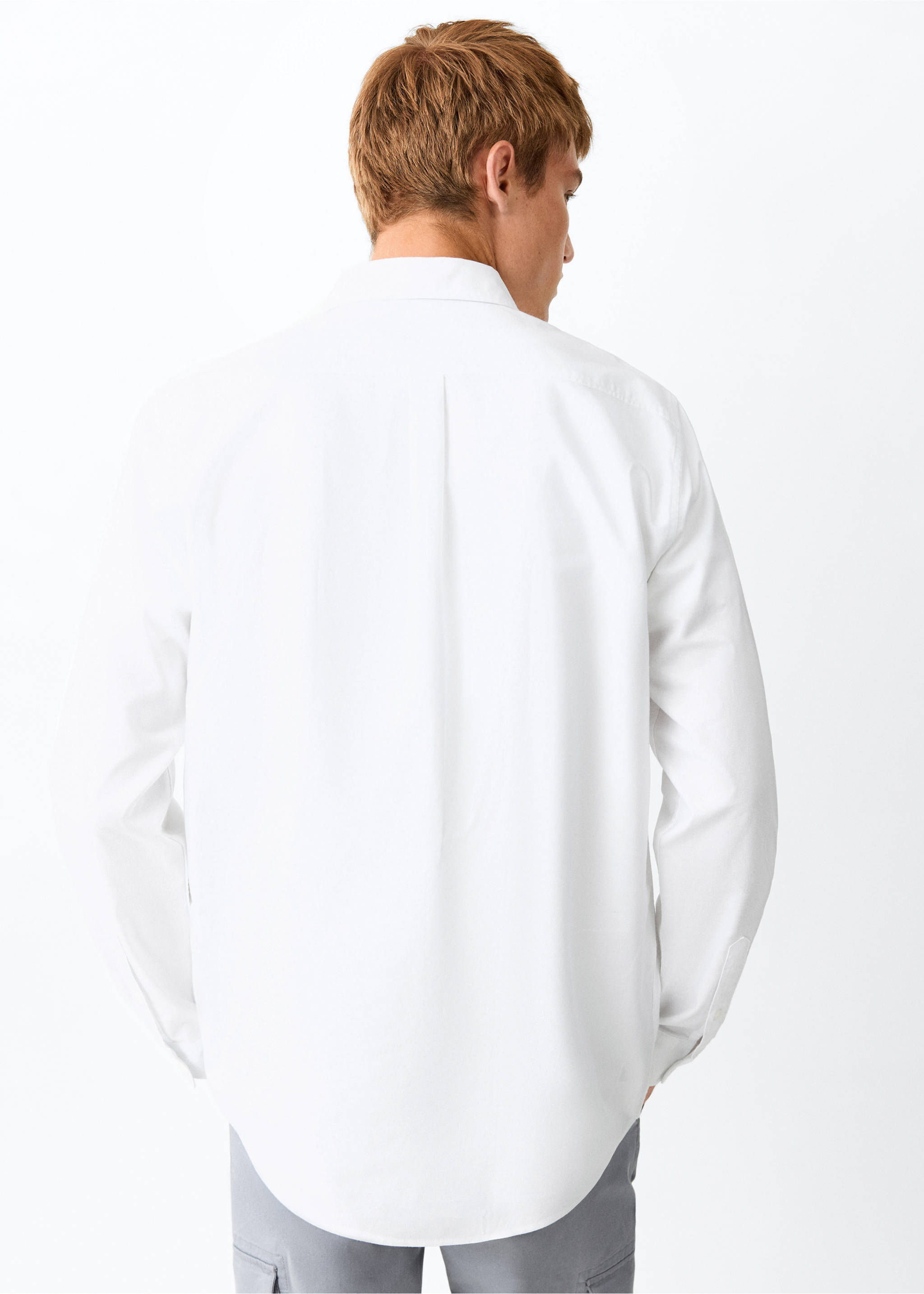 100% cotton Oxford shirt - Reverse of the article, Off White. Ref: 37033292-00.