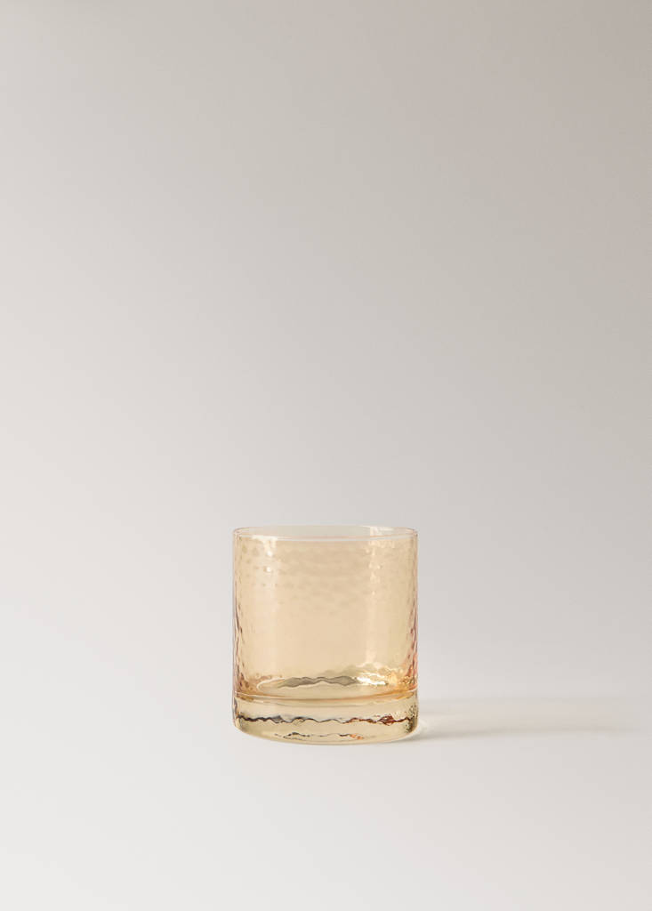 Hammered glass tumbler — Vanilla