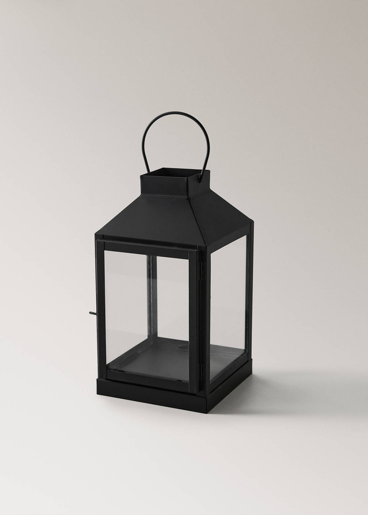 Medium decorative candle holder — Black