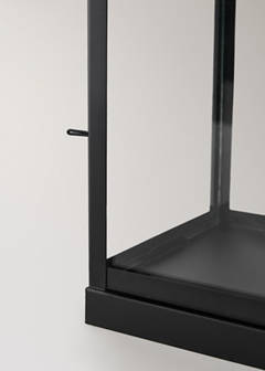 Medium decorative candle holder — Black 5