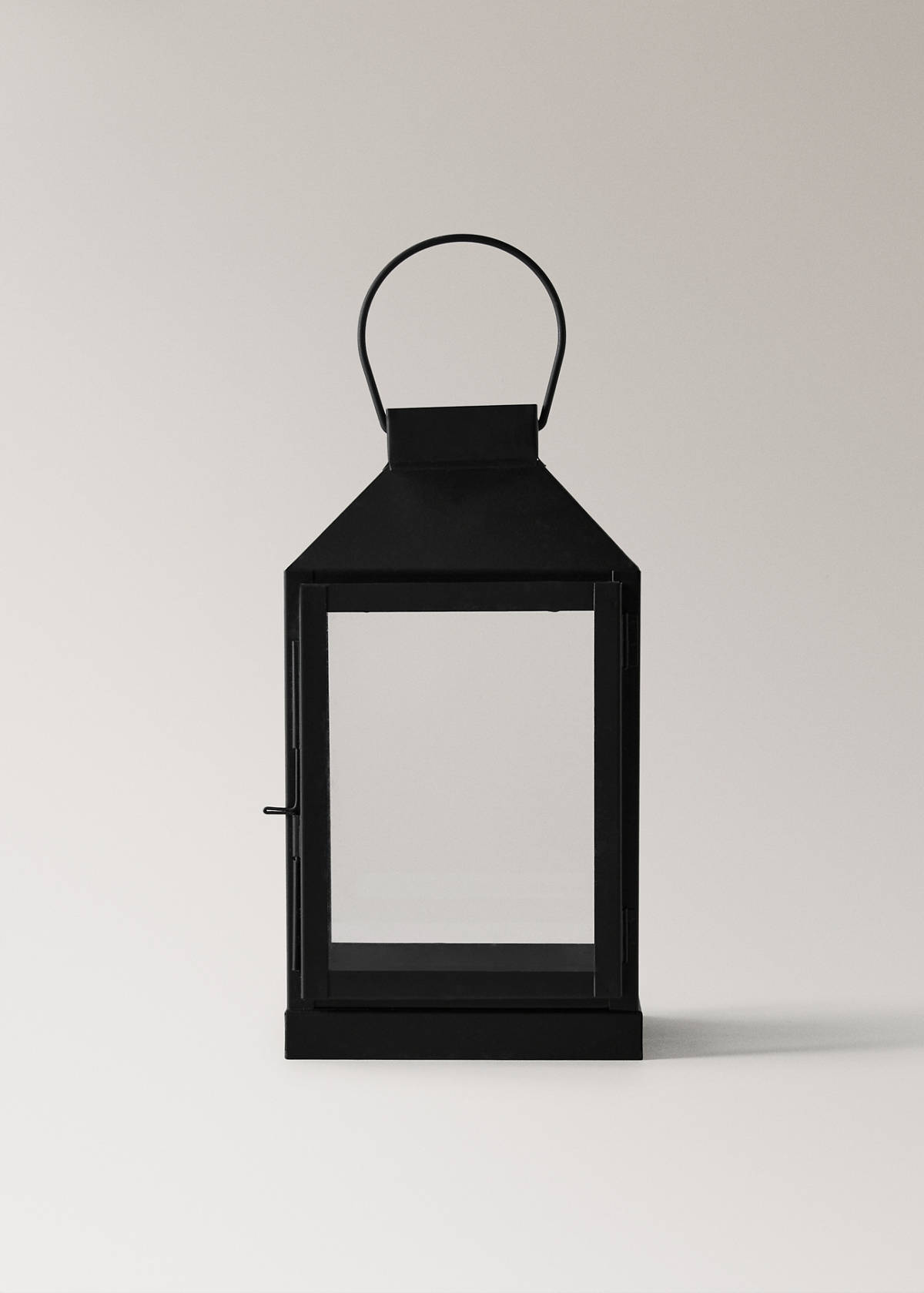Medium decorative candle holder — Black