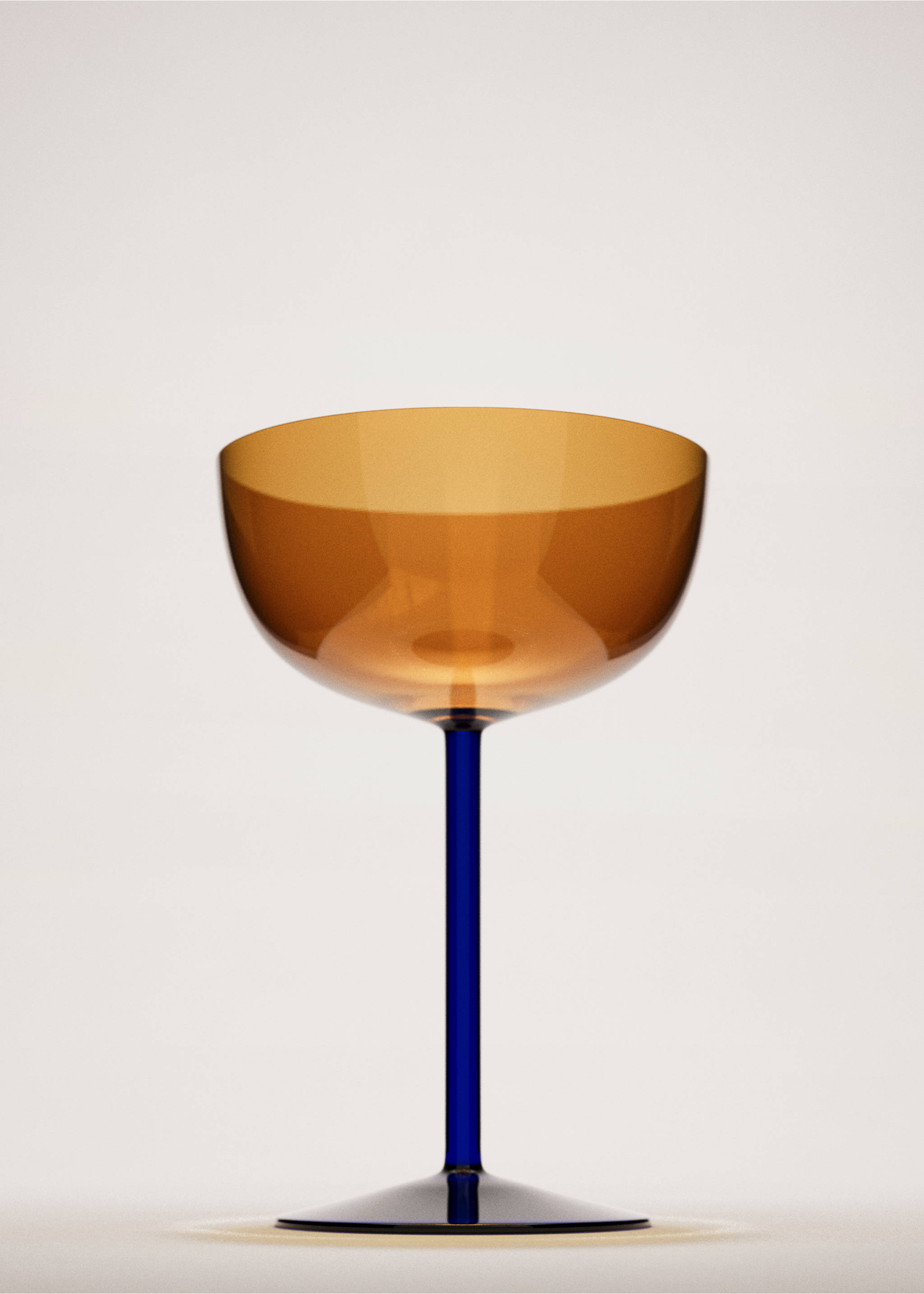 Two-tone borosilicate champagne flute - General plane, Dark Grey. Ref: 37033299-00.
