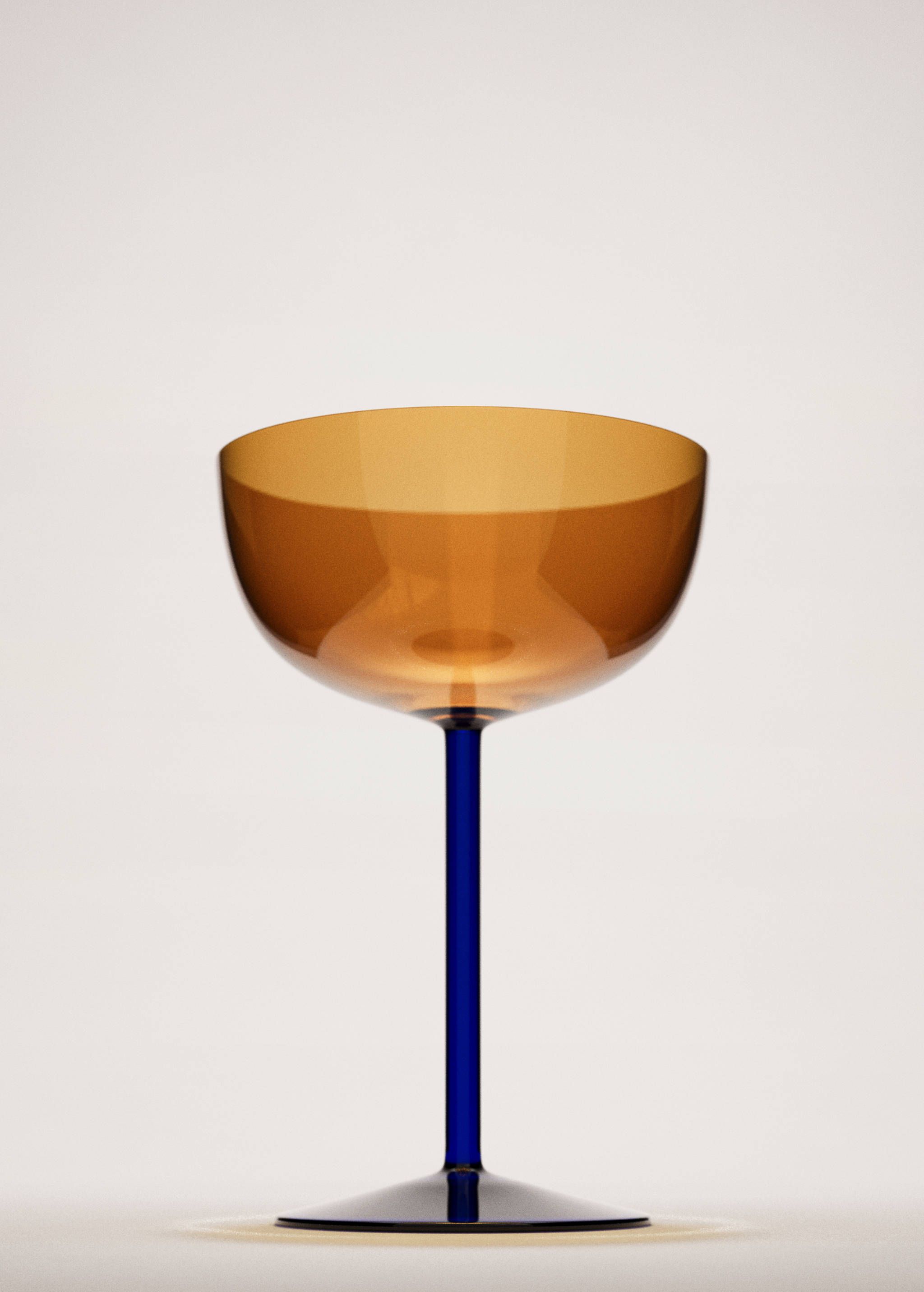Two-tone borosilicate champagne flute - General plane