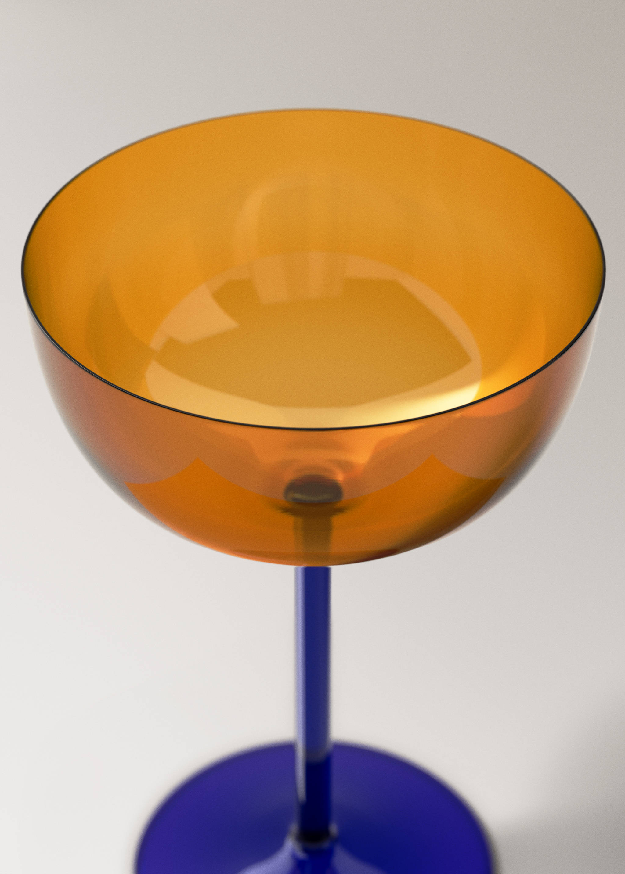 Two-tone borosilicate champagne flute - Details of the article 1