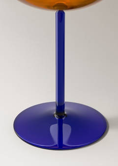 Two-tone borosilicate champagne flute — Dark Grey 3