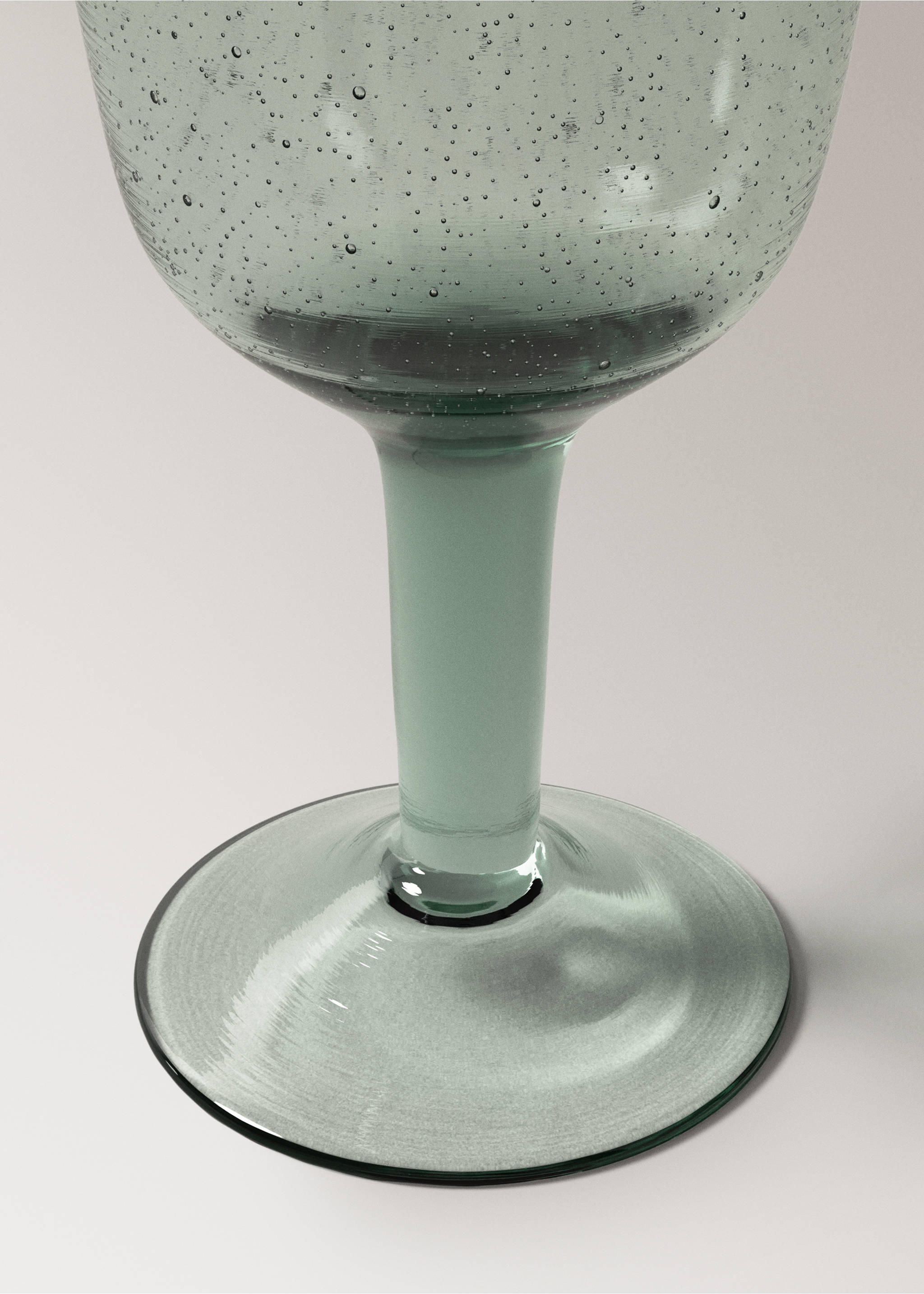 Bubble glass cups - Details of the article 1, Blue. Ref: 37033301-00.
