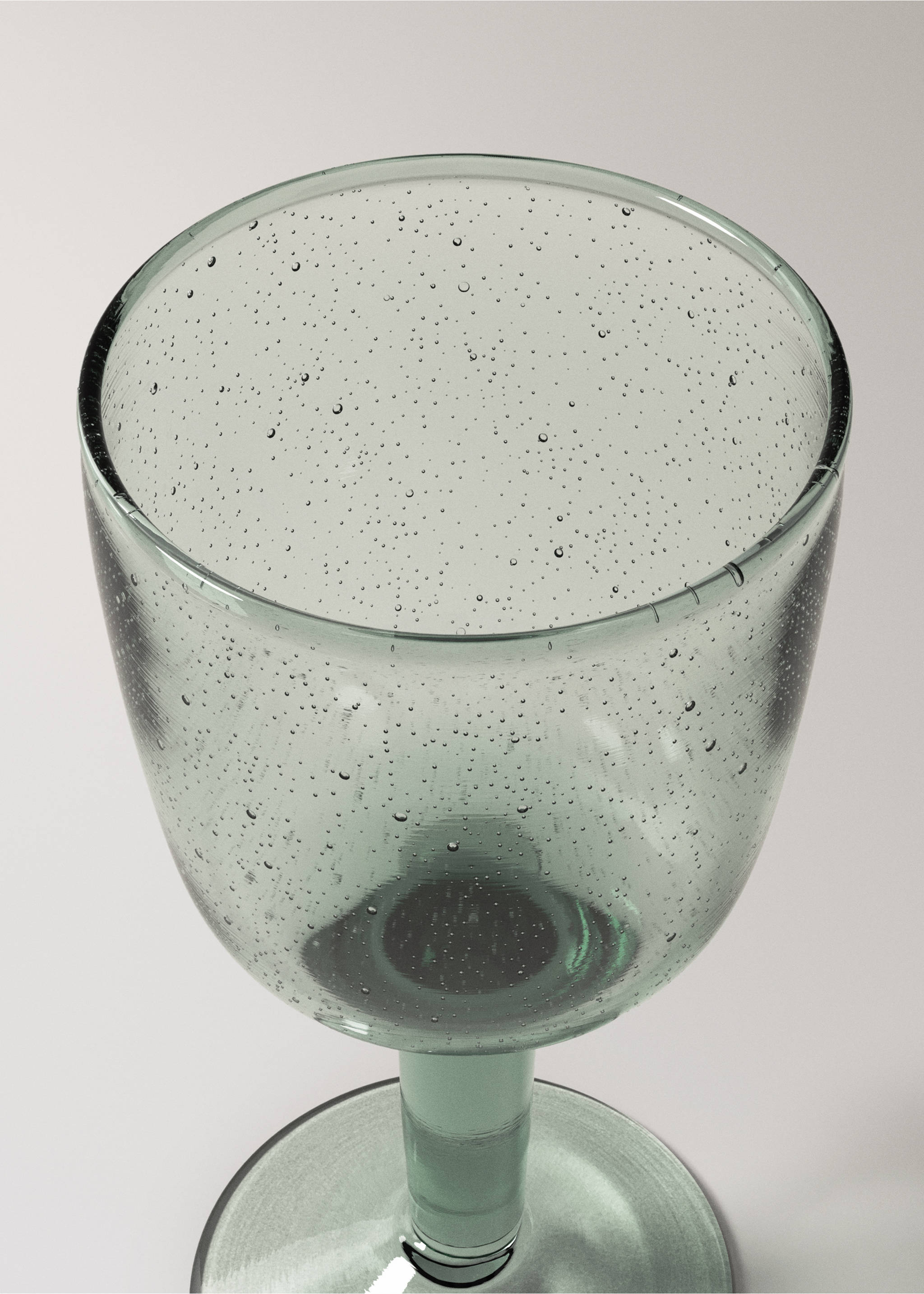 Bubble glass cups - Details of the article 2, Blue. Ref: 37033301-00.