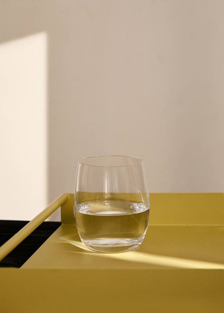 Smooth glass tumbler — Ice Grey