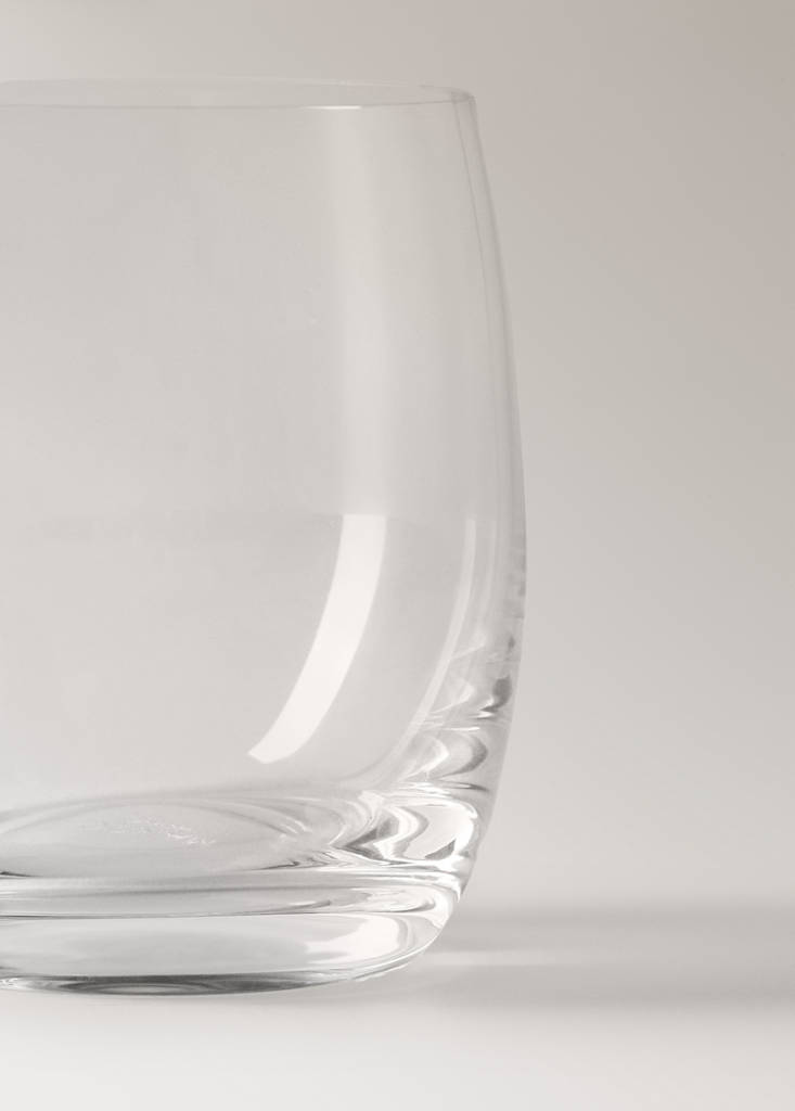 Smooth glass tumbler — Ice Grey