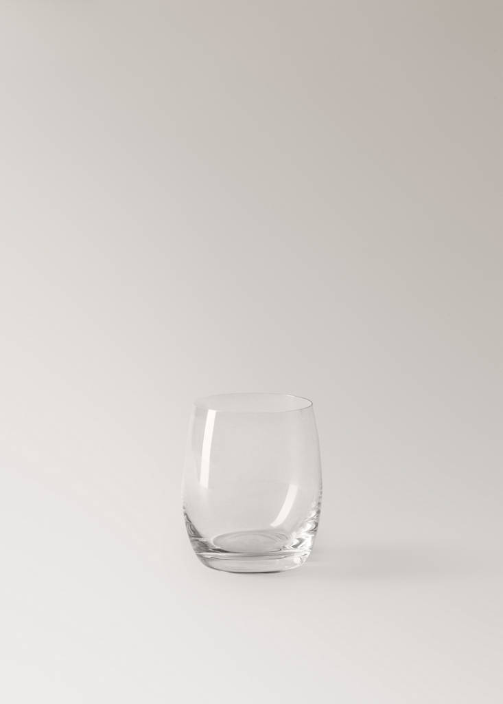 Smooth glass tumbler — Ice Grey