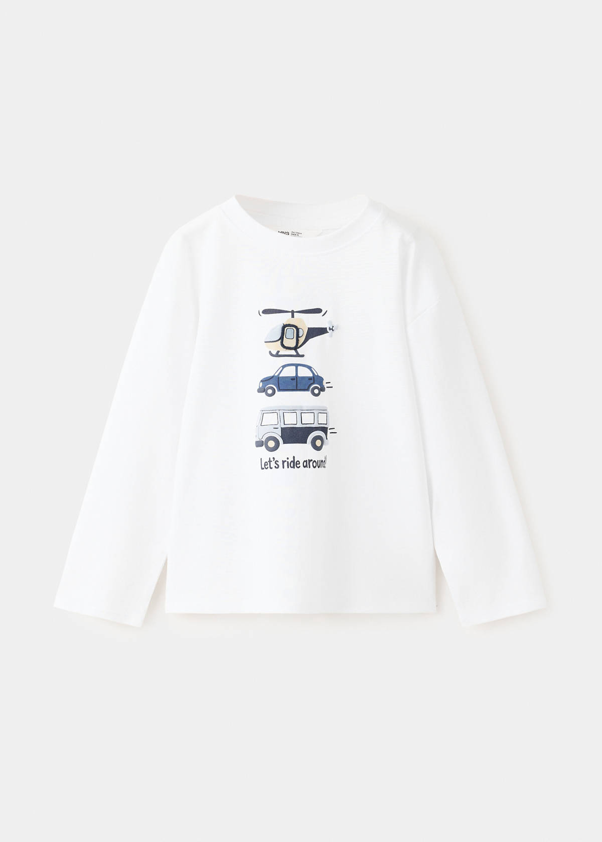 100% cotton printed t-shirt — Off White