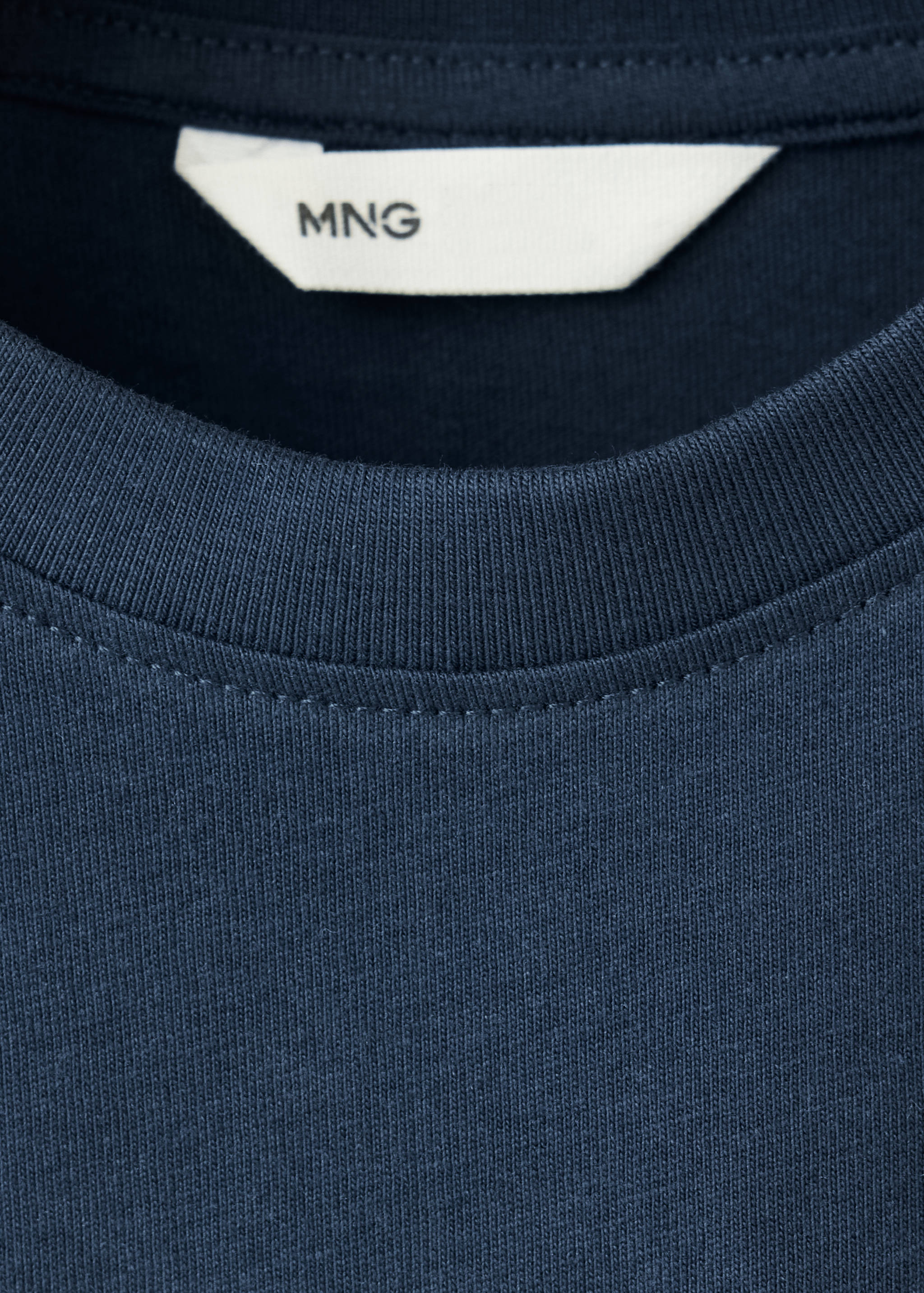 Printed cotton linen-blend T-shirt - Details of the article 0