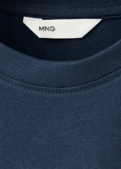 Printed cotton-blend t-shirt — Navy 6