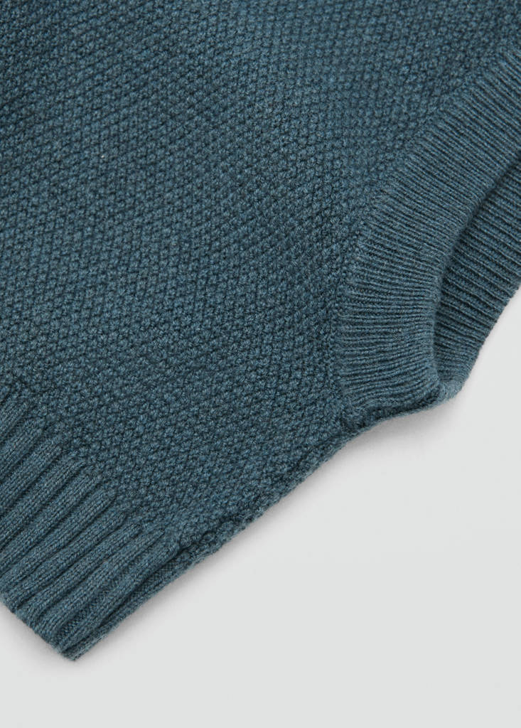Knitted bonnet — Petrol Blue