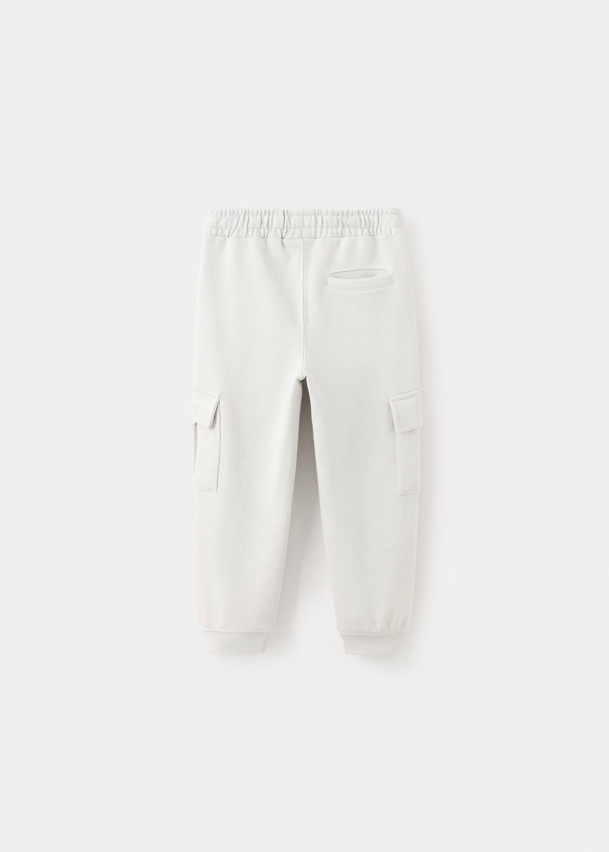 Cotton cargo trousers — Ice Grey
