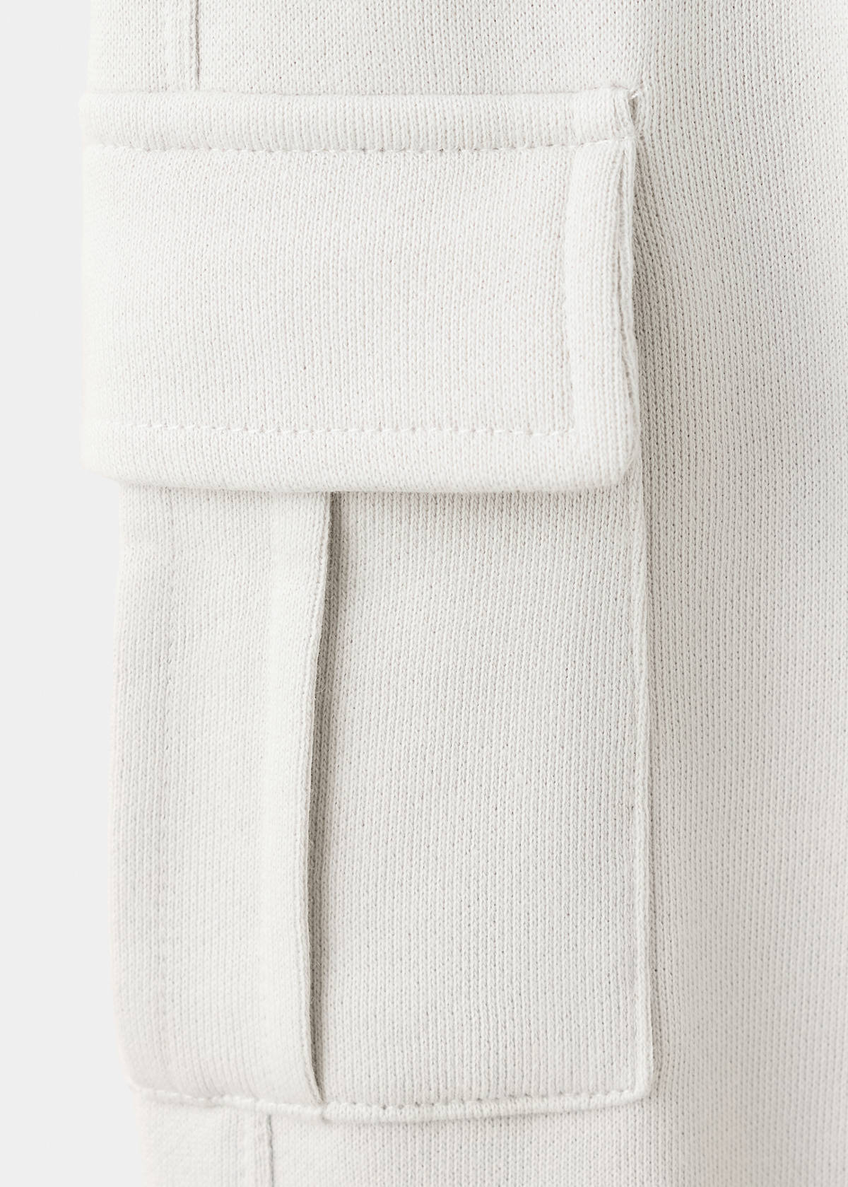 Cotton cargo trousers — Ice Grey