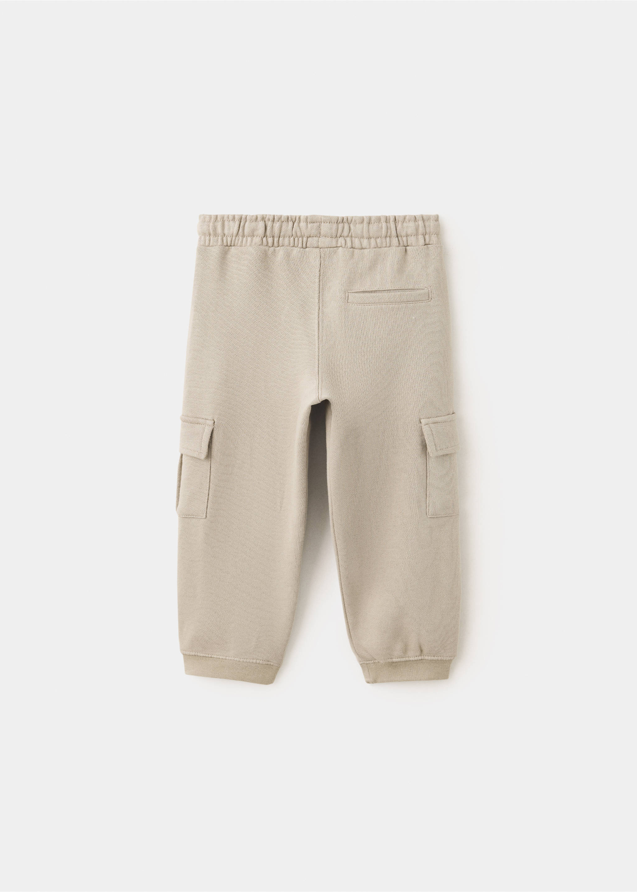 Cotton cargo trousers - Reverse of the article, Medium Brown. Ref: 37033308-00.