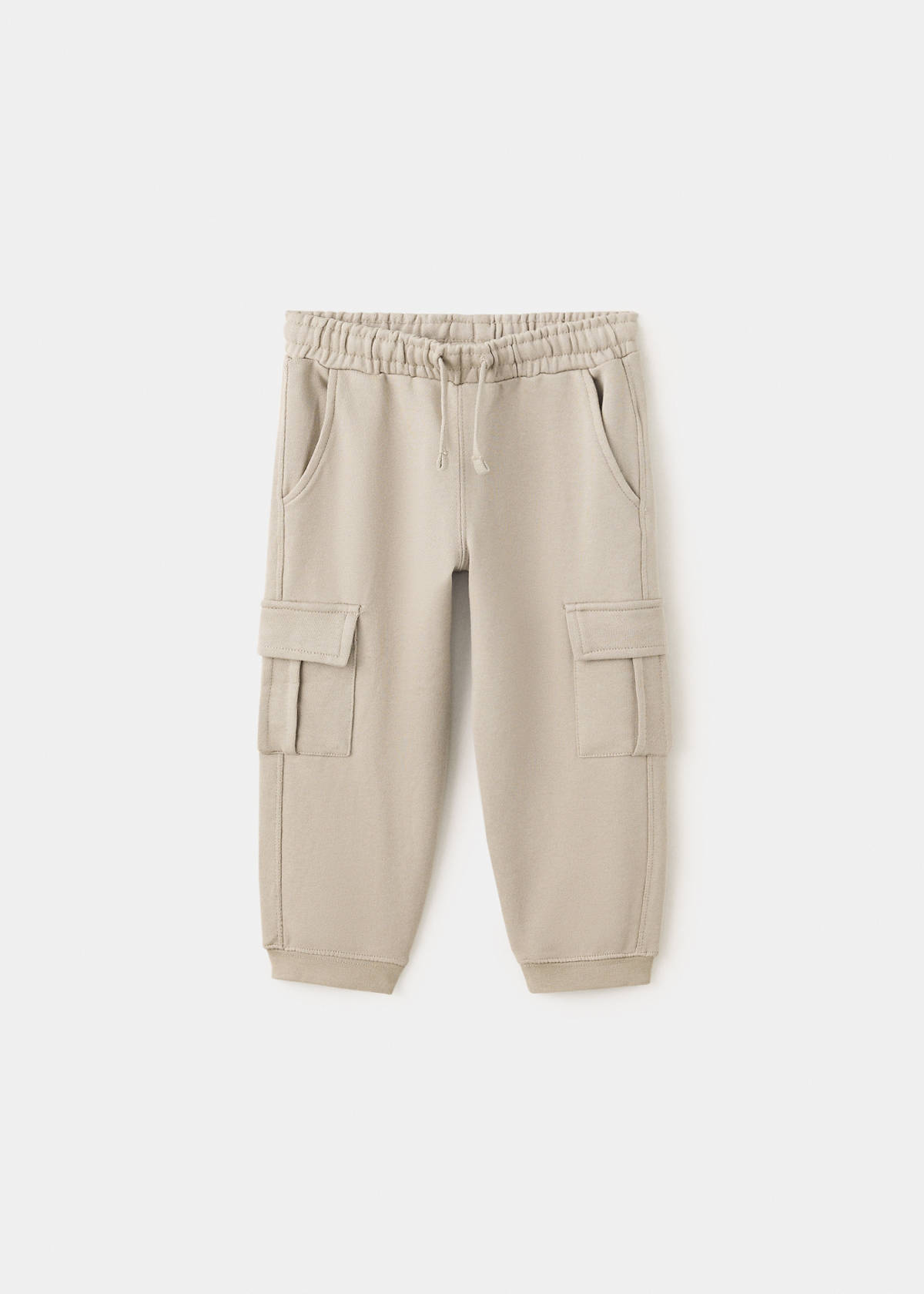 Cotton cargo trousers — Medium Brown