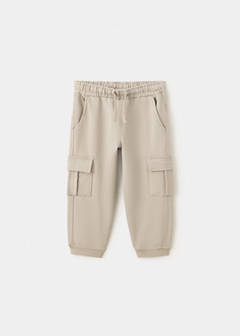 Cotton cargo trousers — Medium Brown 1