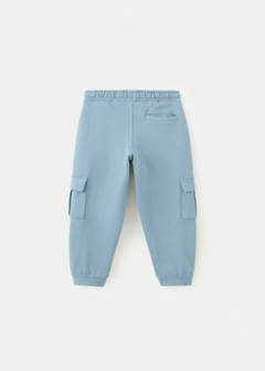 Cotton cargo trousers — Blue 4