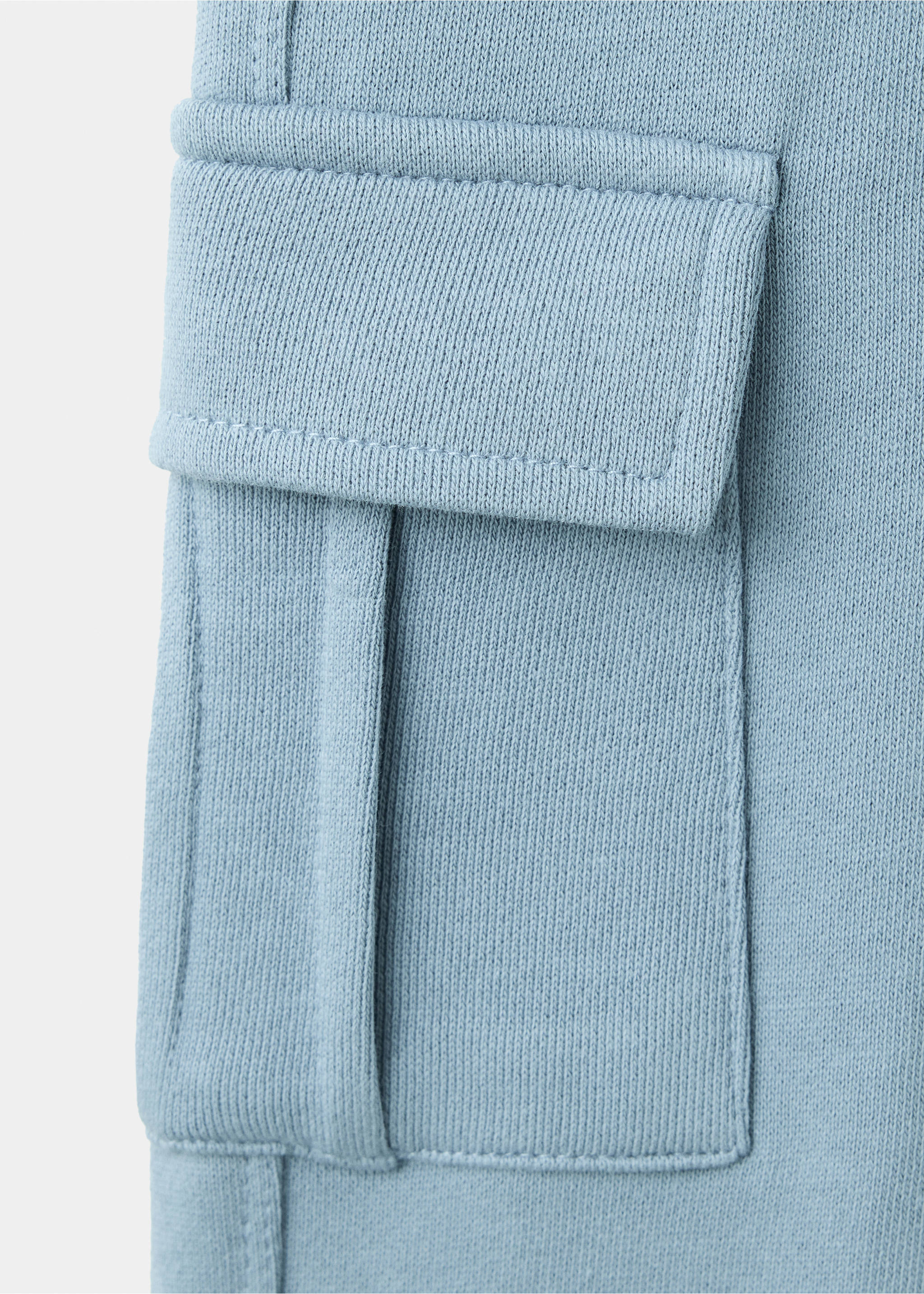 Cargo-Hose aus Baumwolle - Detail des Artikels 0, Blau. Ref: 37033308-00.