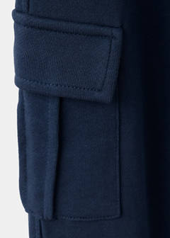 Cotton cargo trousers — Navy 4