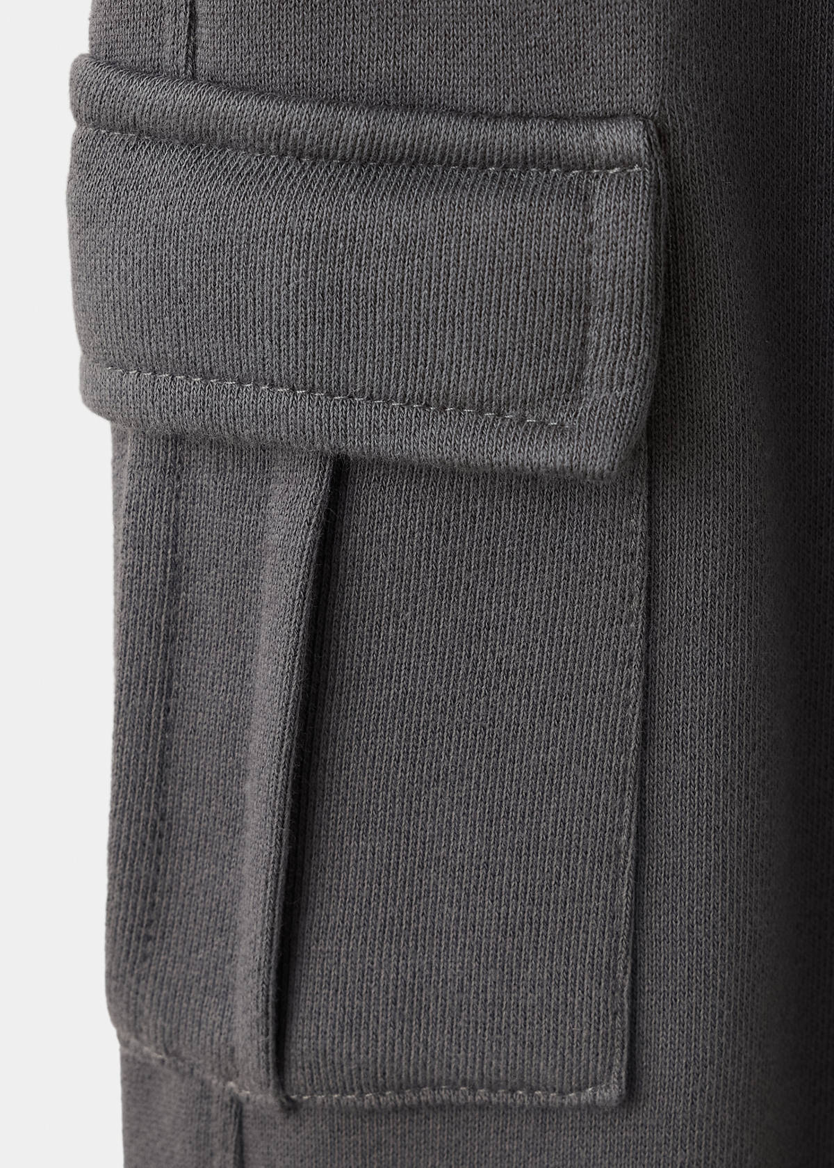Cotton cargo trousers — Charcoal