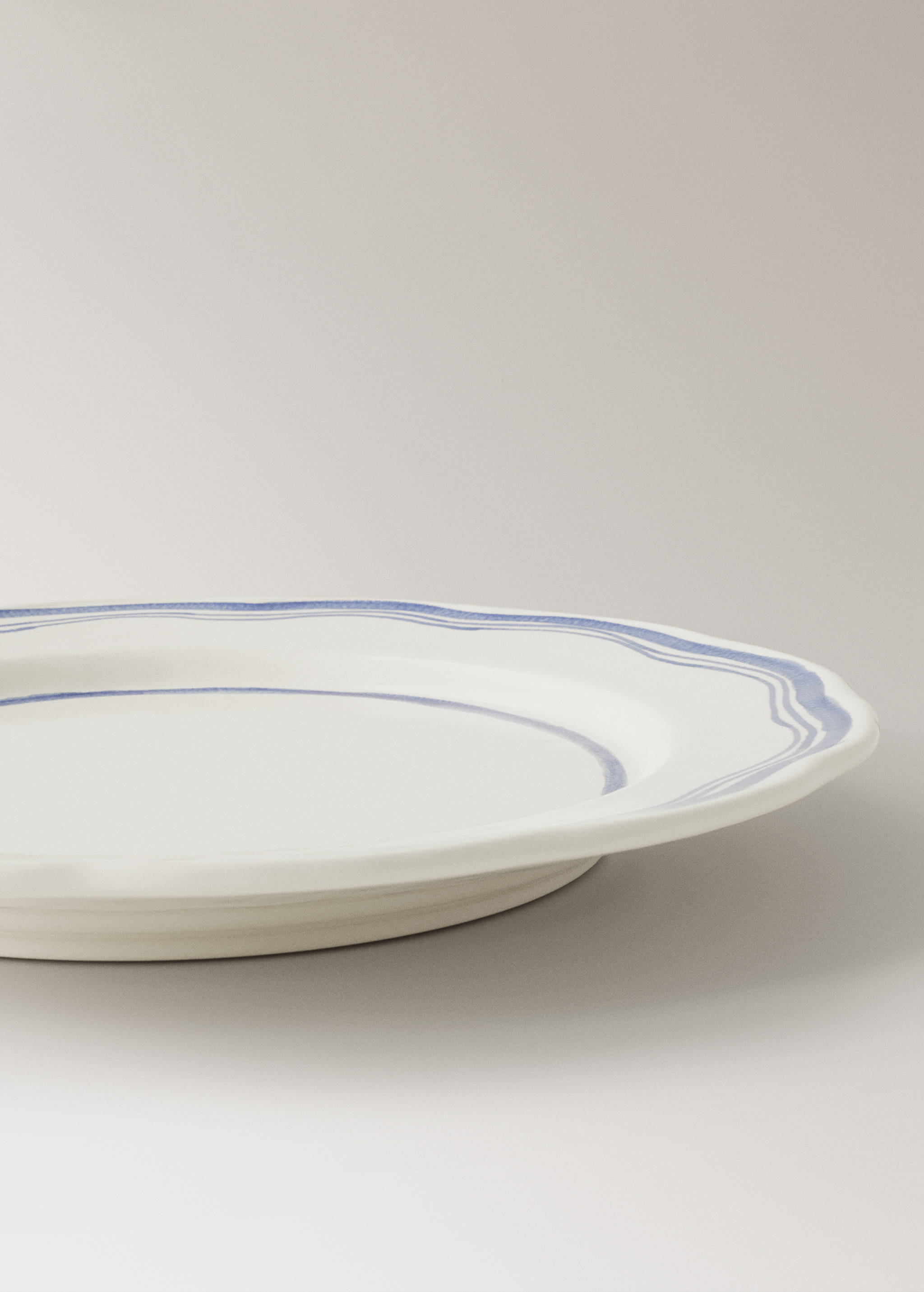 Plat pla gres pintat a mà gran - Detall de l'article 1