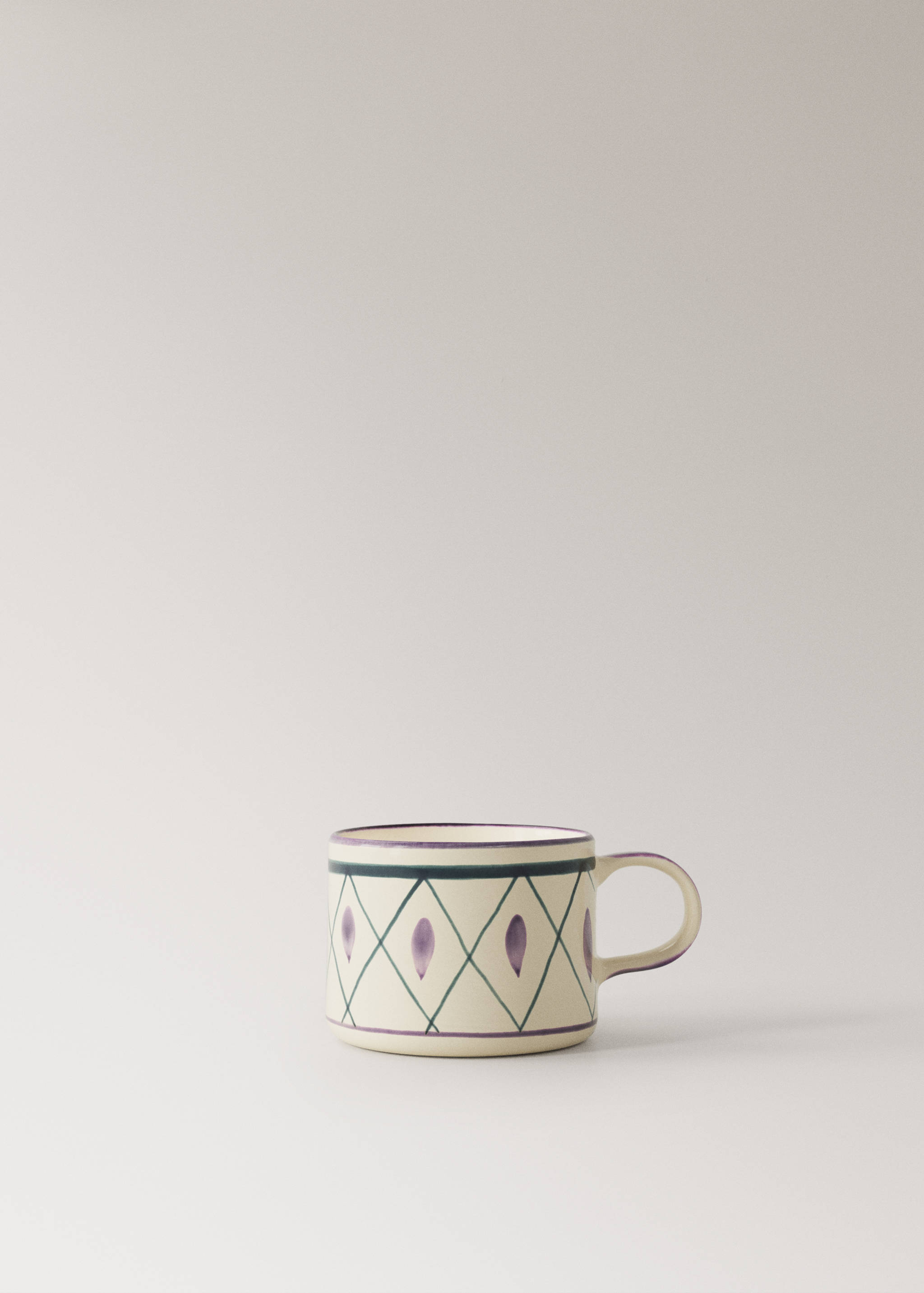 Hand-painted stoneware mug - Article without model