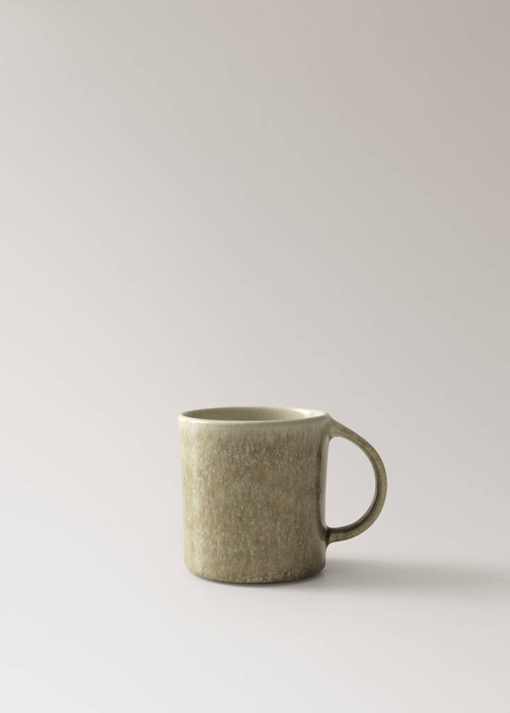 Small matte stoneware mug — Medium Brown
