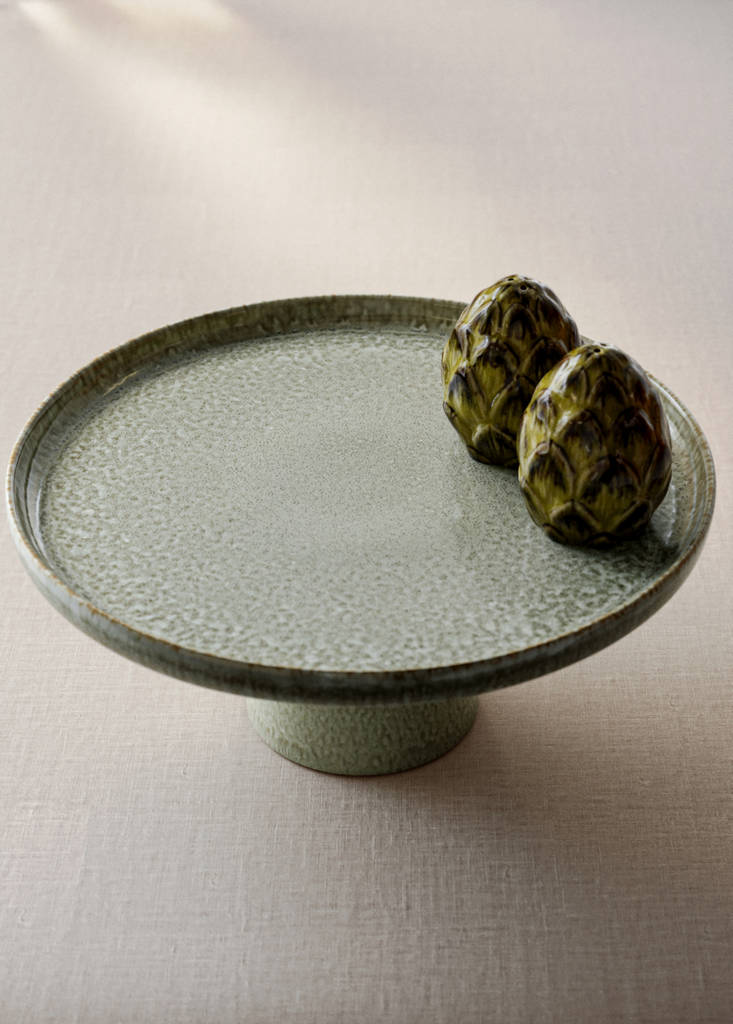 Stoneware dish — Forest Green