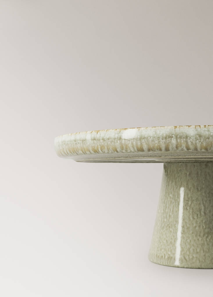 Stoneware dish — Forest Green