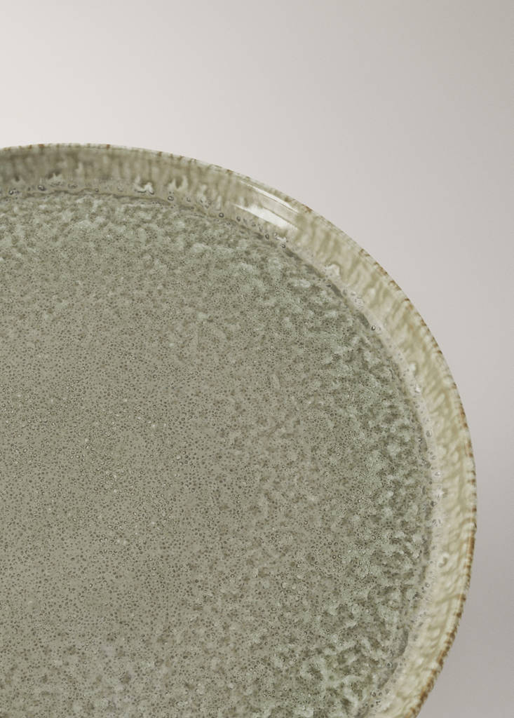 Stoneware dish — Forest Green
