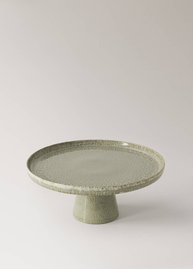 Stoneware dish — Forest Green