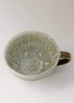 Vintage stoneware mug — Forest Green 2