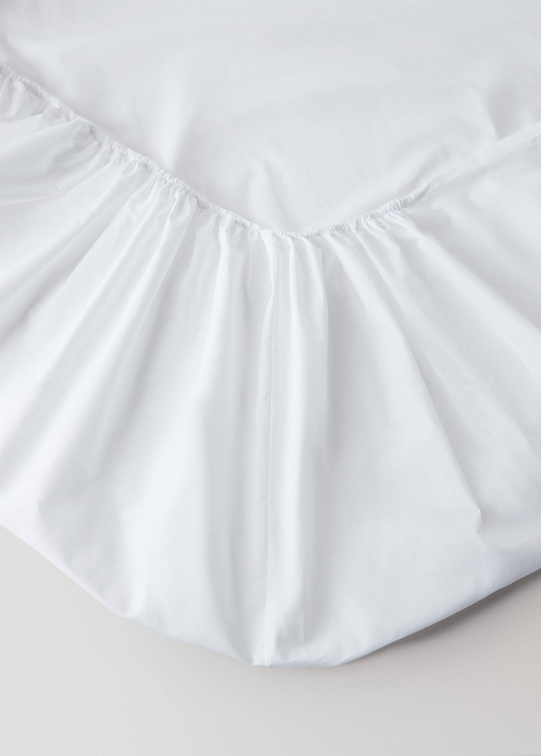 Spannbettlaken aus Baumwoll-Perkal, 300er Fadendichte, 150 cm Bett - Detail des Artikels 2