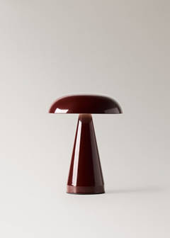 Metallic-finish table lamp — Brown 4