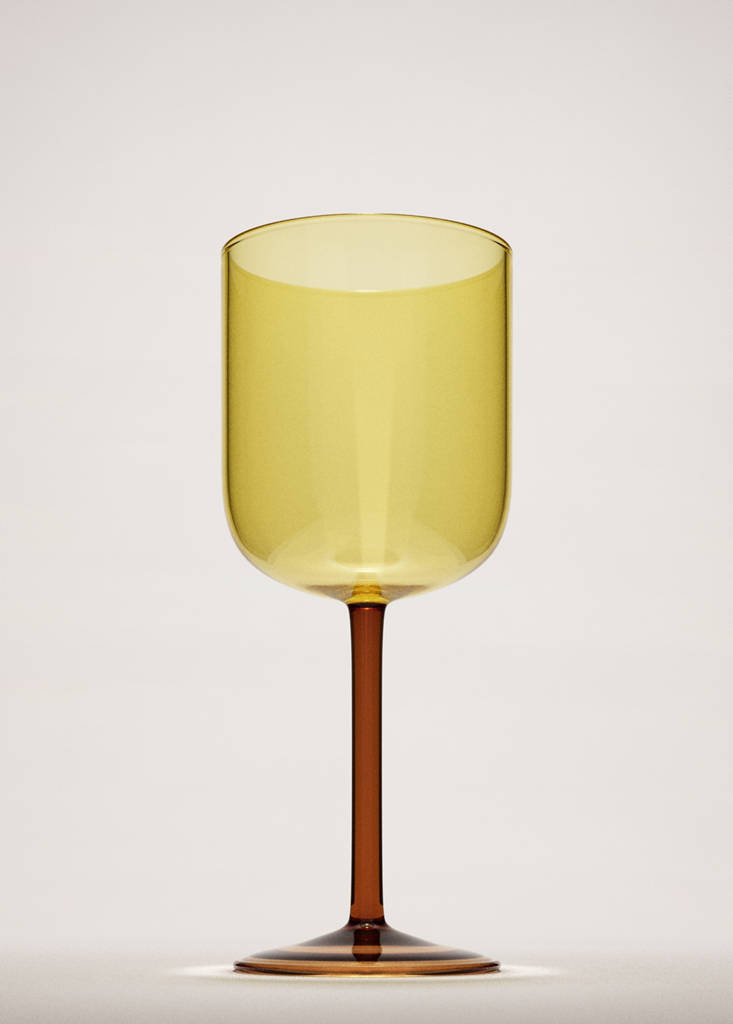 Two-tone borosilicate stem glass — Orange