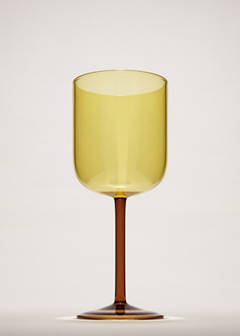 Two-tone borosilicate stem glass — Orange 1