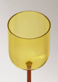 Two-tone borosilicate stem glass — Orange 2