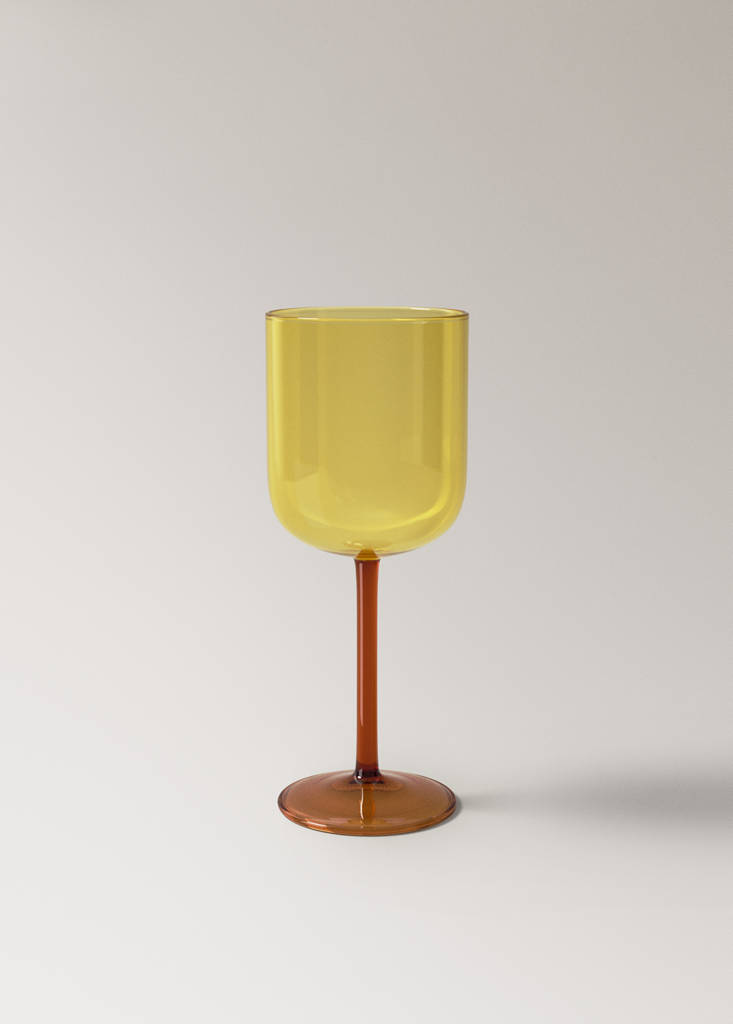 Two-tone borosilicate stem glass — Orange