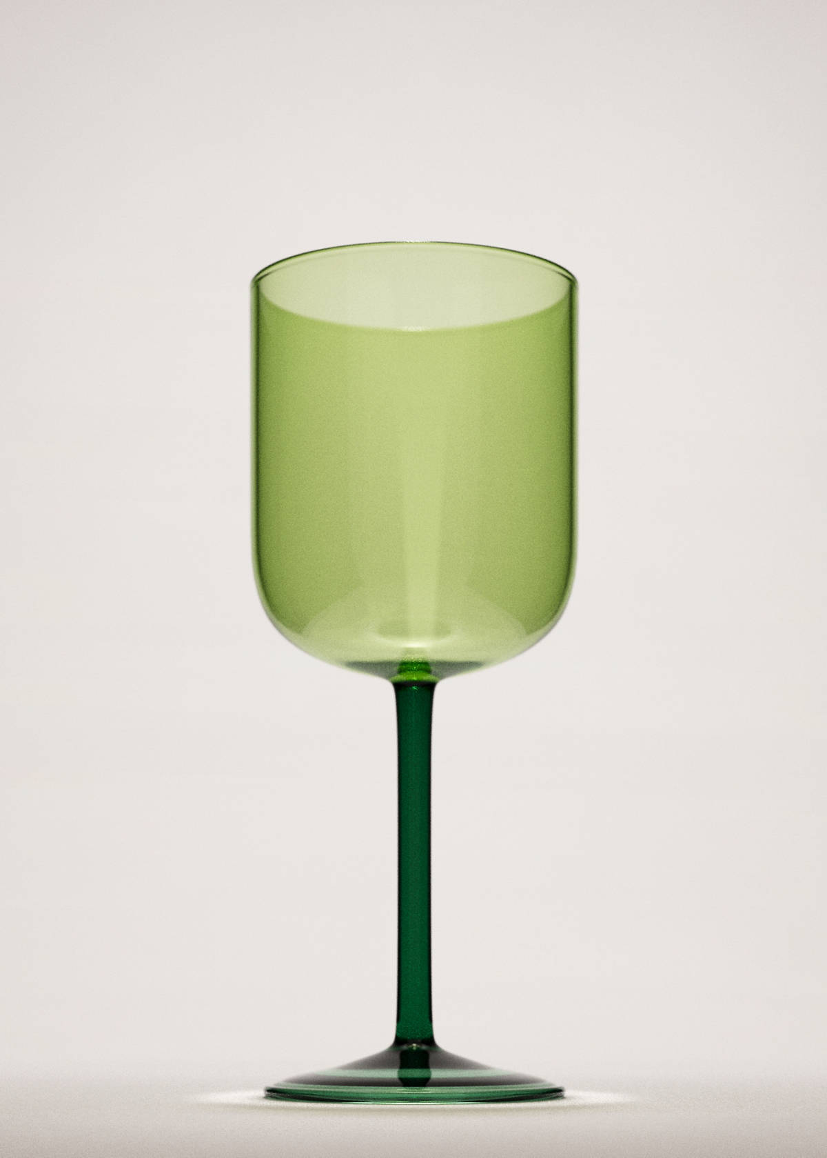 Two-tone borosilicate stem glass — Petrol Blue