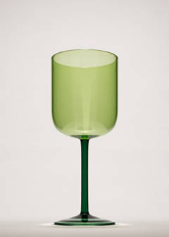Two-tone borosilicate stem glass — Petrol Blue 1