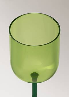 Two-tone borosilicate stem glass — Petrol Blue 2