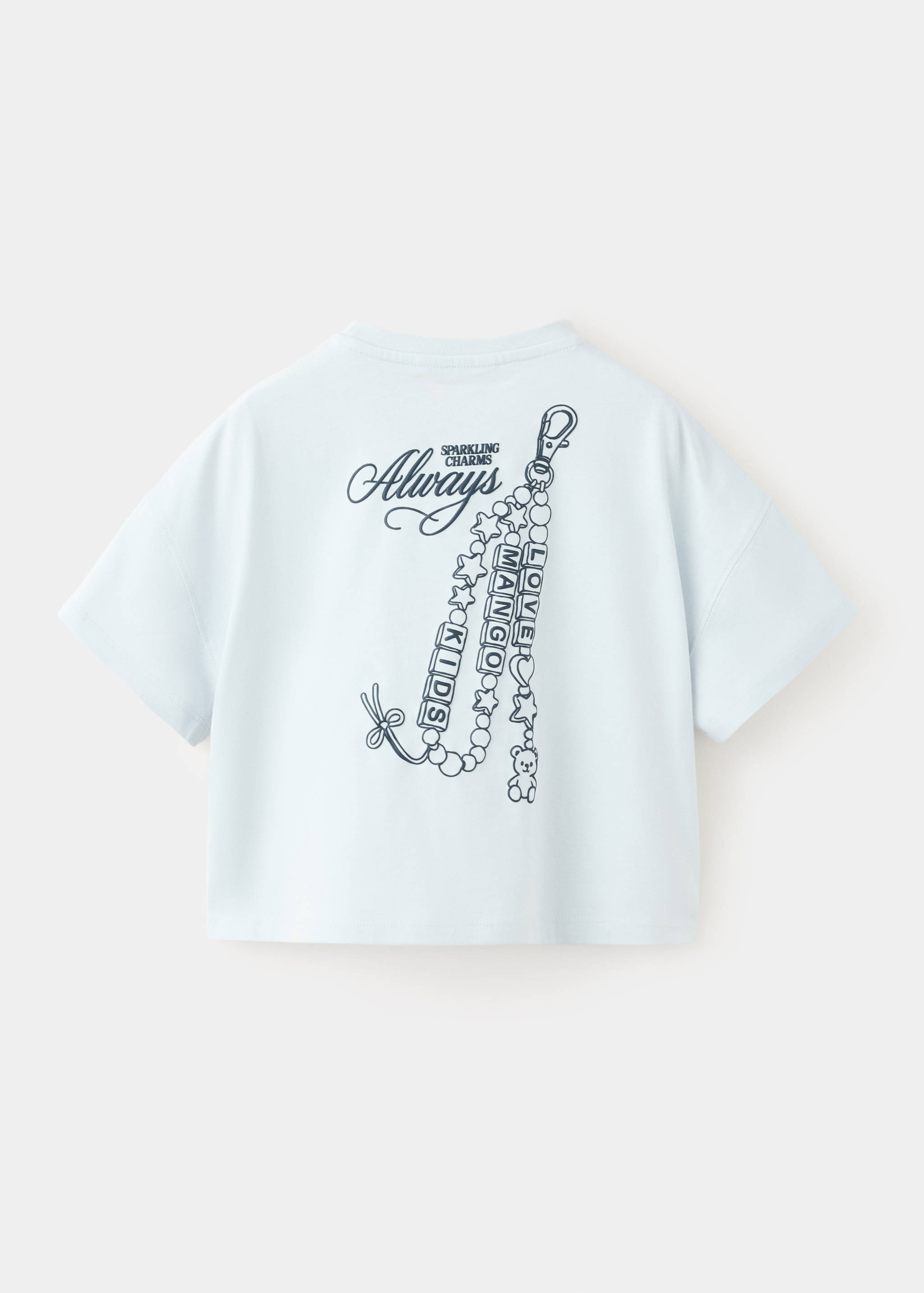 T-shirt crop 100 % coton - Verso de l’article