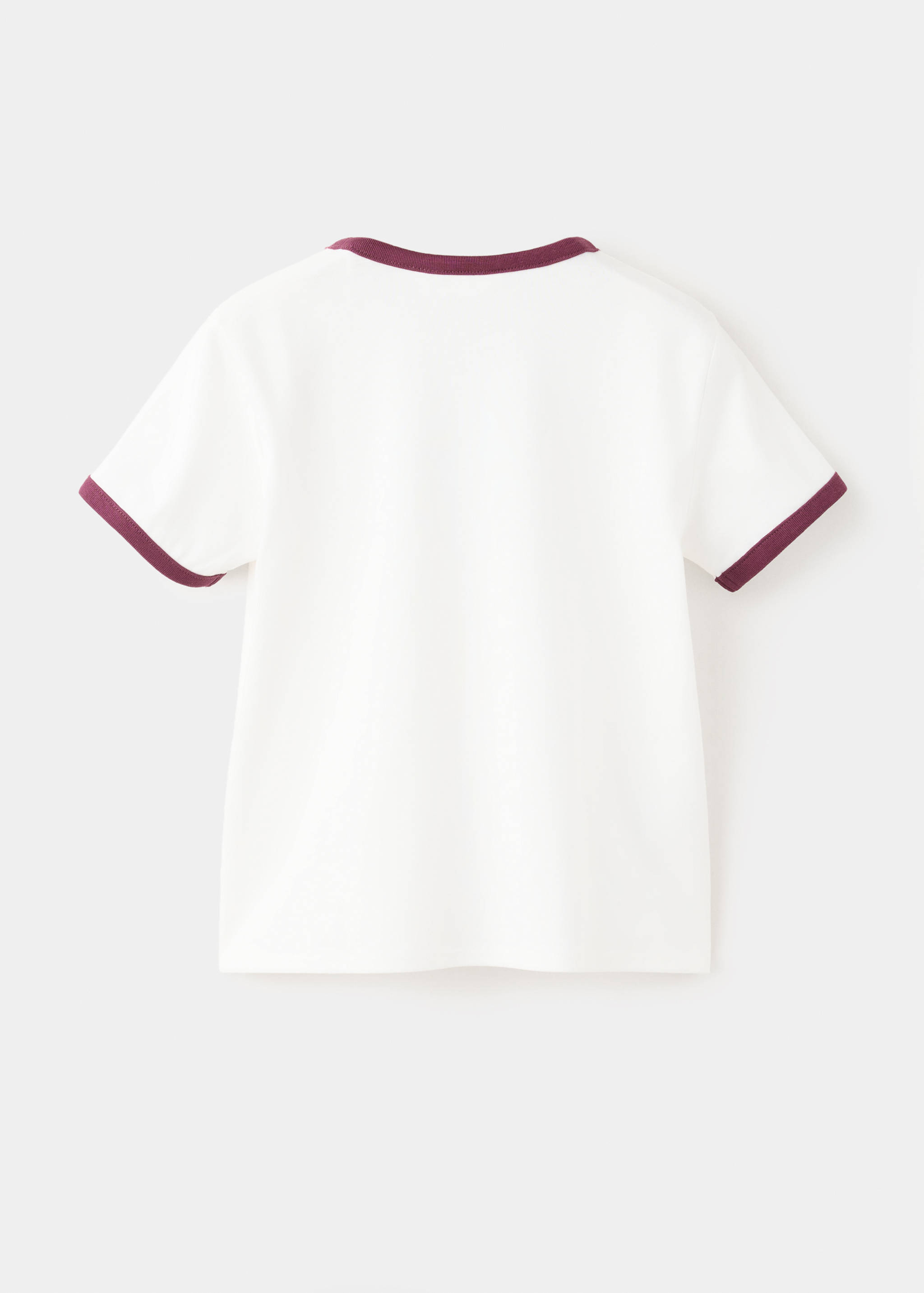 100% cotton cropped T-shirt - Reverse of the article
