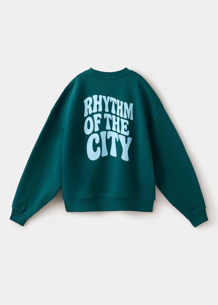 Balloon fit printed sweatshirt