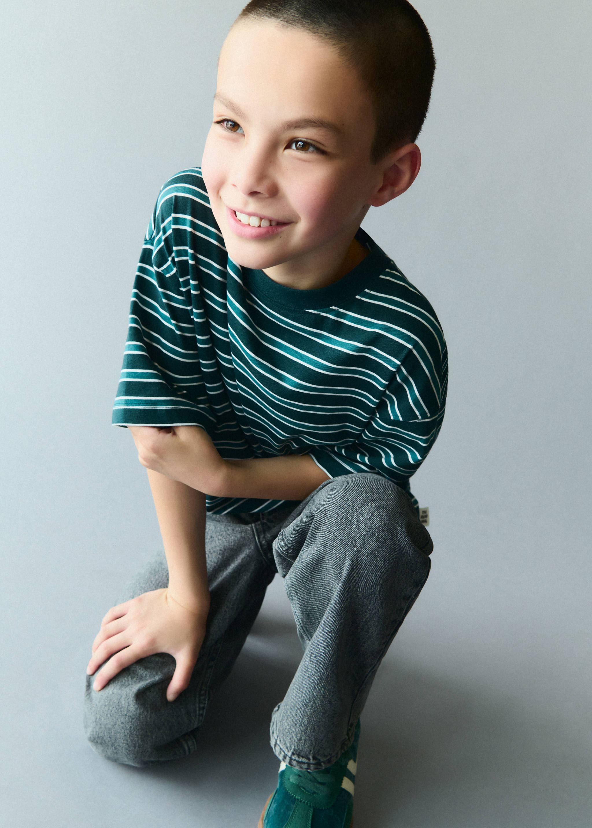100% cotton striped t-shirt - Details of the article 5