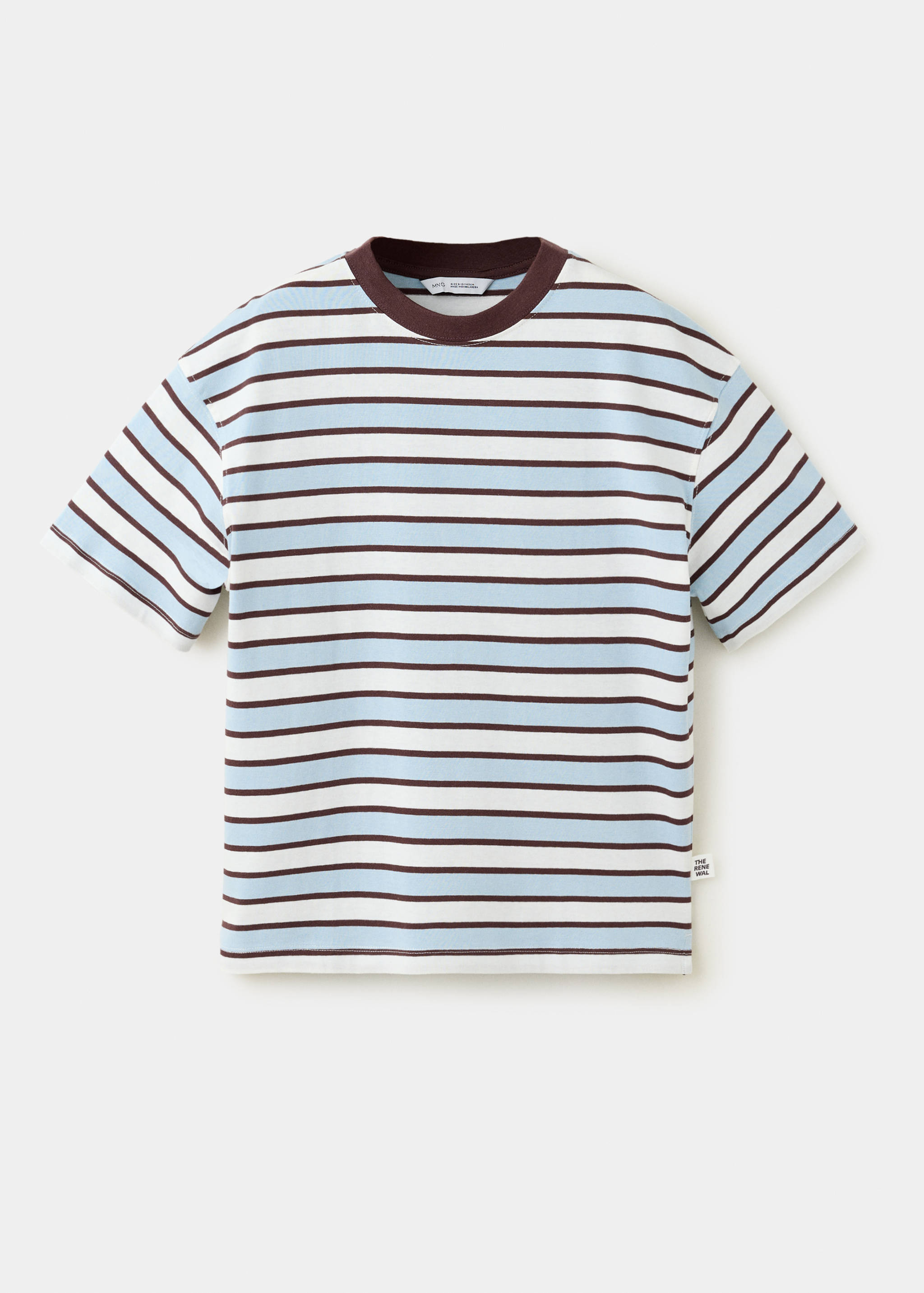 T-shirt 100 % coton rayures - Article sans modèle
